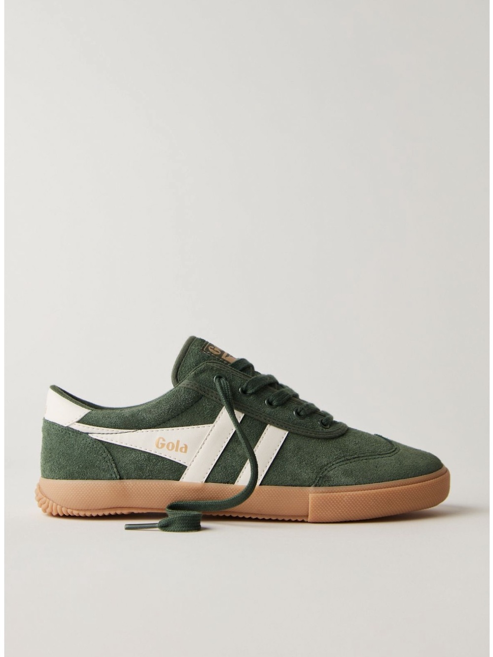 GOLA Badminton Suede Sneakers in Dark Green- Size 8- New In Box - Picture 5 of 9